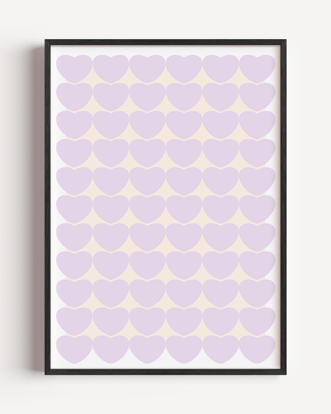 Pastel Harten Wanddecoratie – moderne portret poster als wanddecoratie
