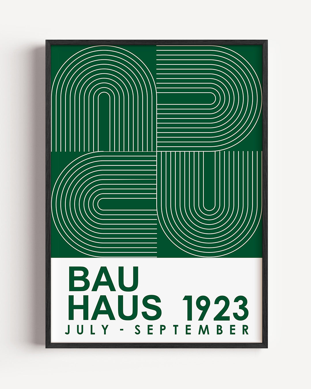 Lijnen en vlakken – staande Bauhaus poster als wanddecoratie