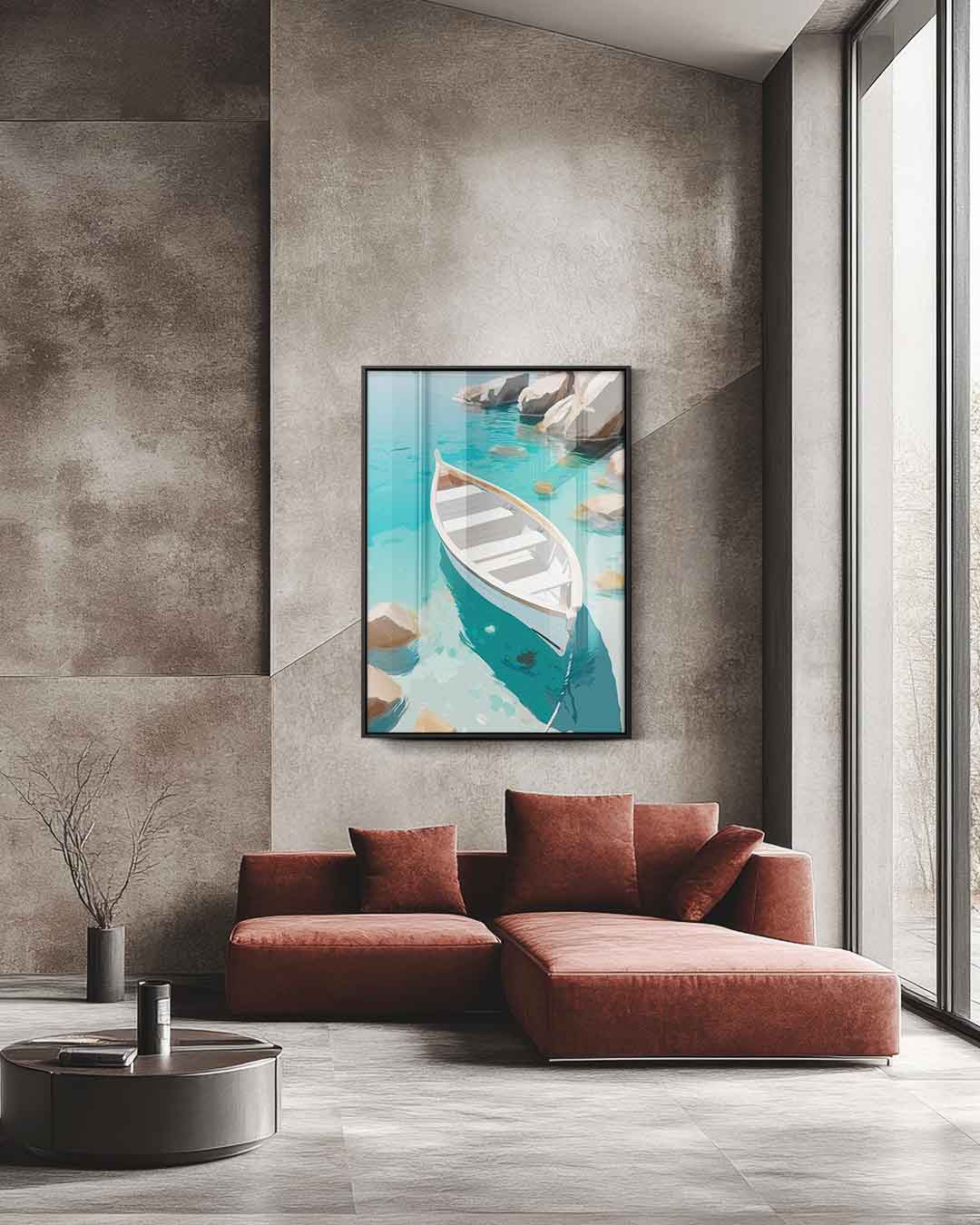 Rust op de Golven – staande wandkunst voor woonkamer of interieur