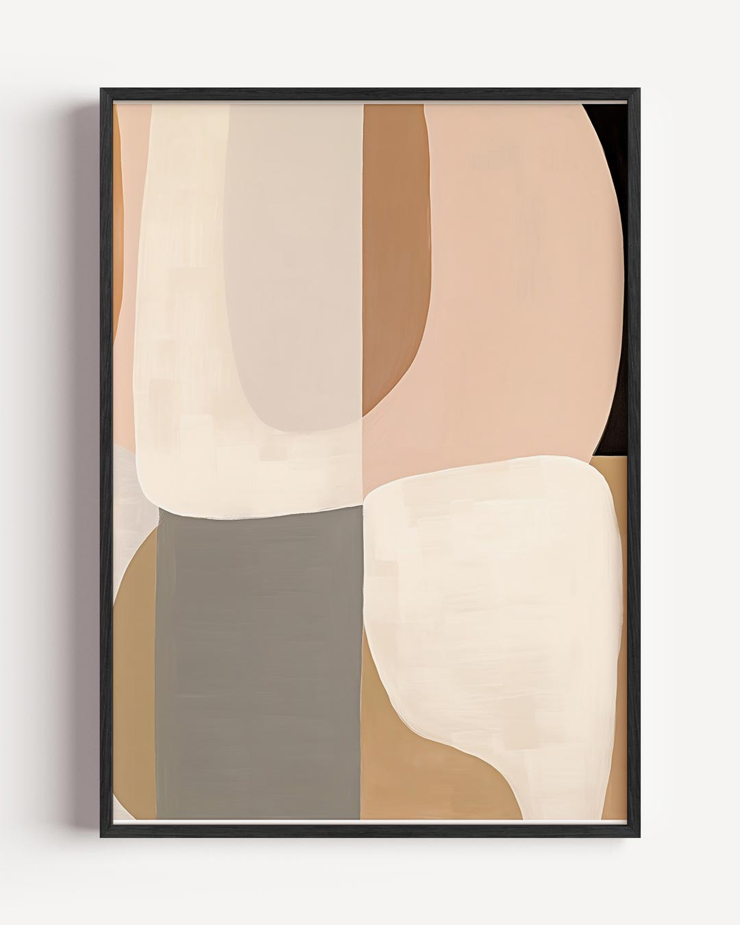 Moderne Abstracte Kunstposter – abstracte portret poster als wanddecoratie