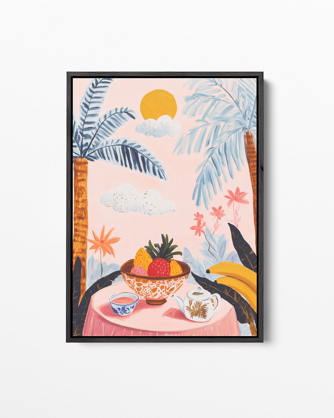 Tropisch tafereel – staand wanddecoratie kunstwerk