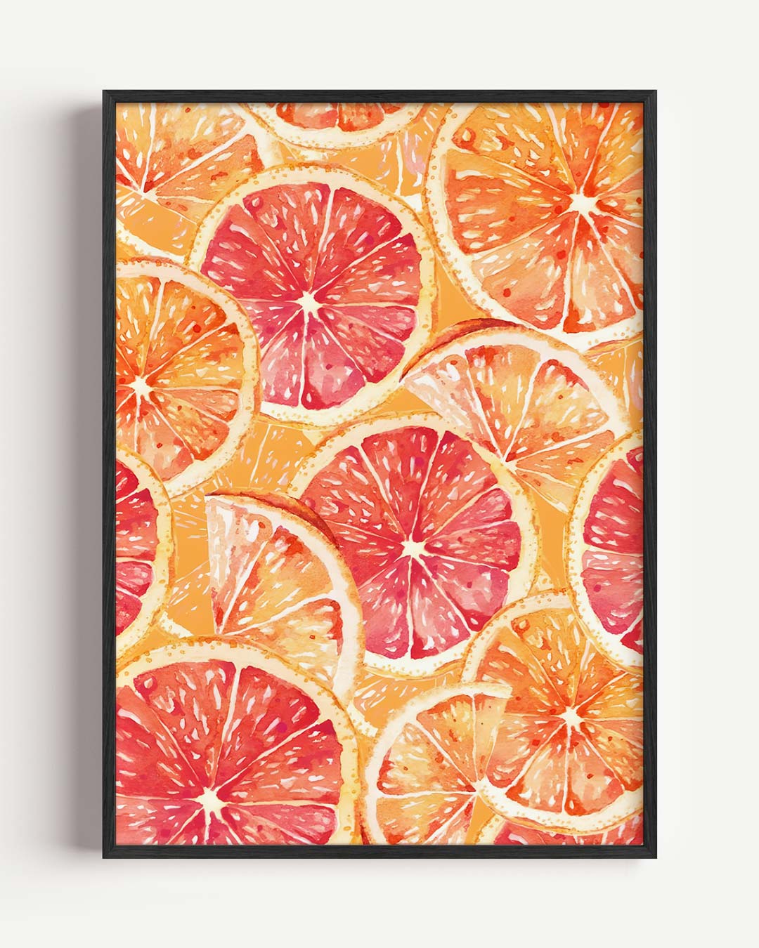 Zomerse Citrus Vruchten – Popart en Streetart portret poster als wanddecoratie