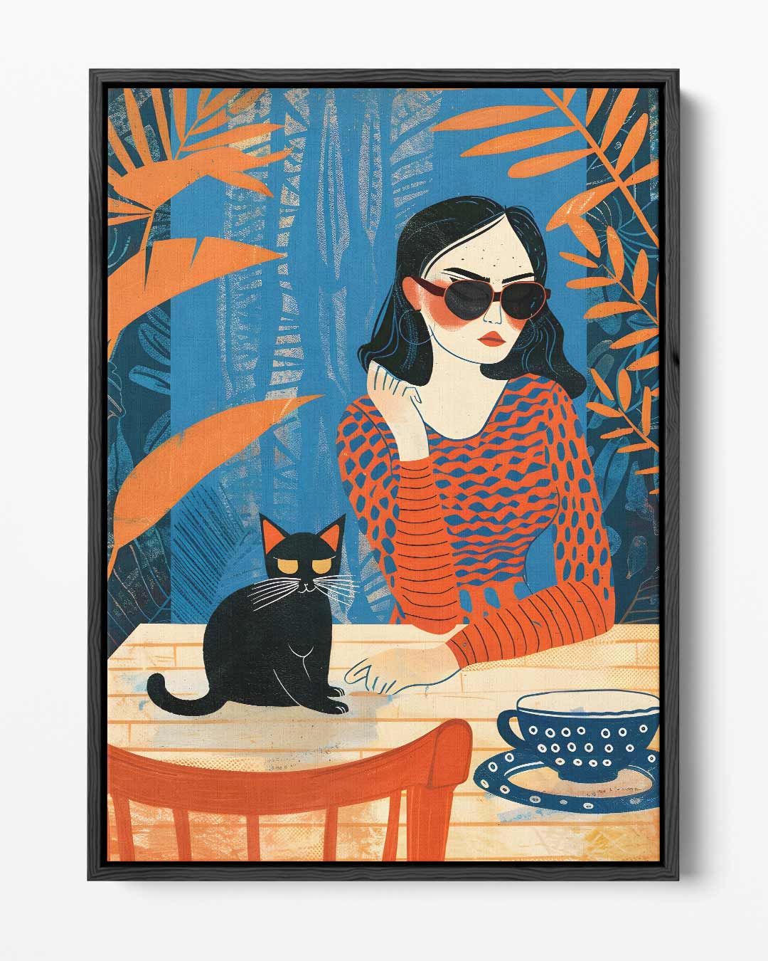 Zonnige Lentedag – portret kunstwerk als wanddecoratie