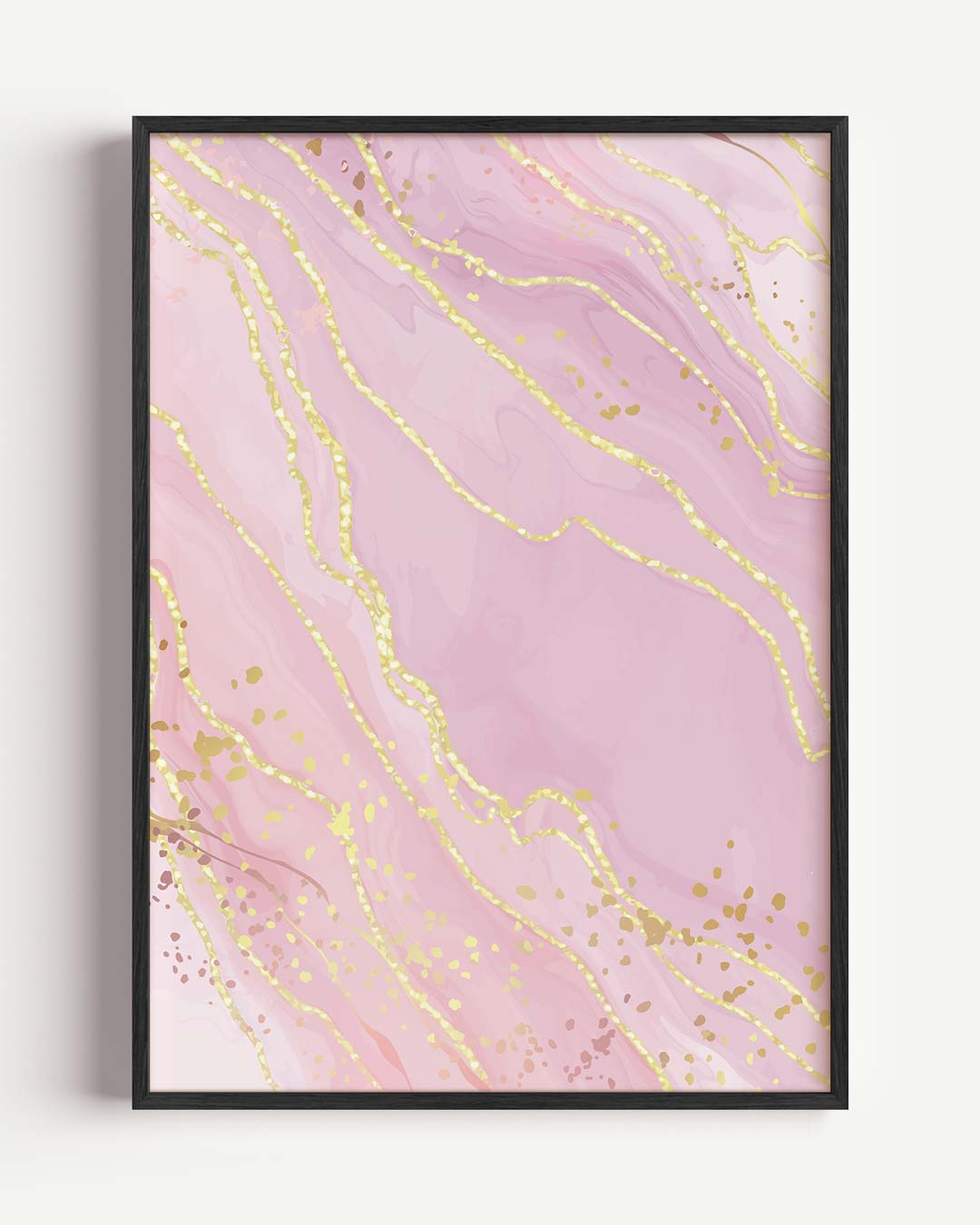 Luxe Marmer Effect – Popart en Streetart portret poster als wanddecoratie