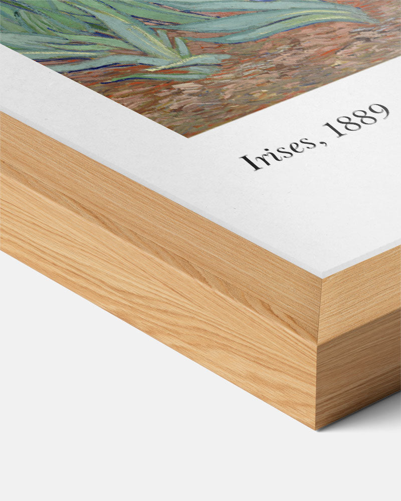 Van Gogh Irissen – staande muurposter met abstracte vormen