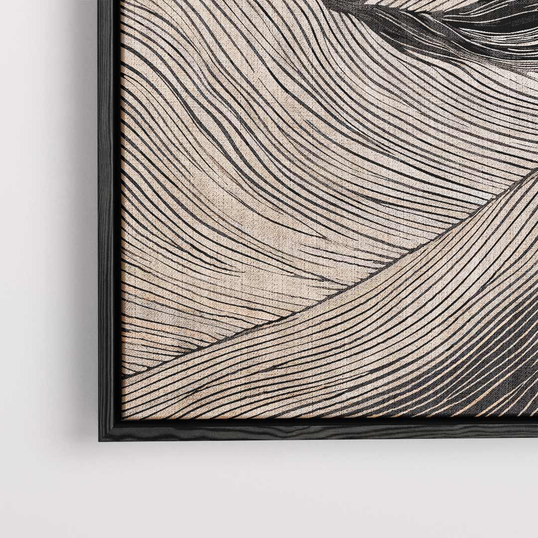 Zachte Lijnen Landschap – dibond kunstwerk als wanddecoratie