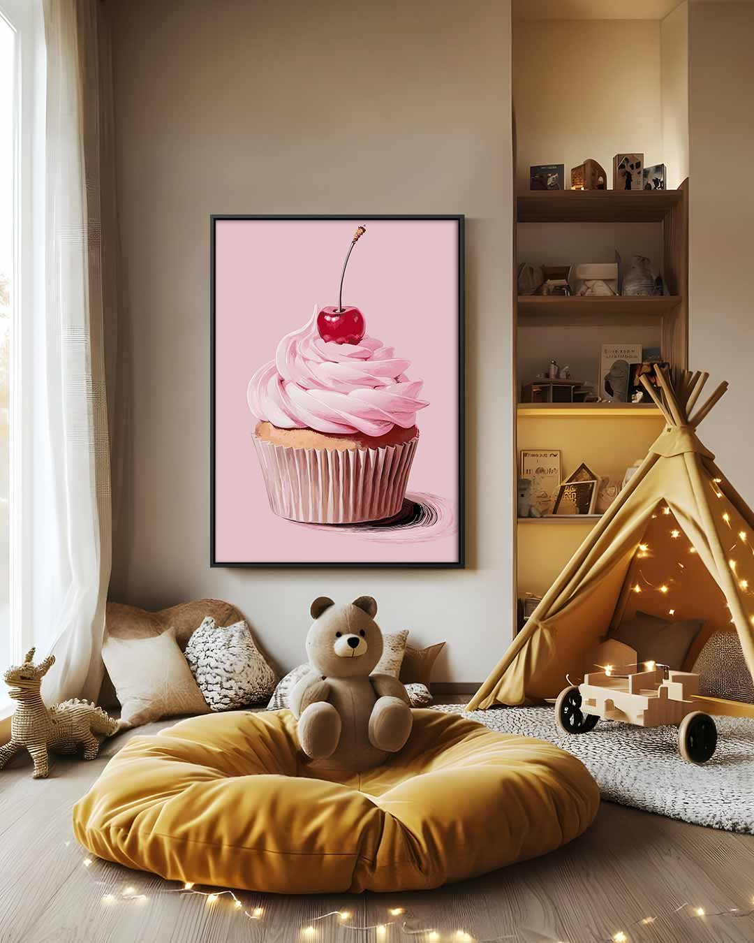 Cupcake Liefde – modern portret kunstwerk van WallArtistic