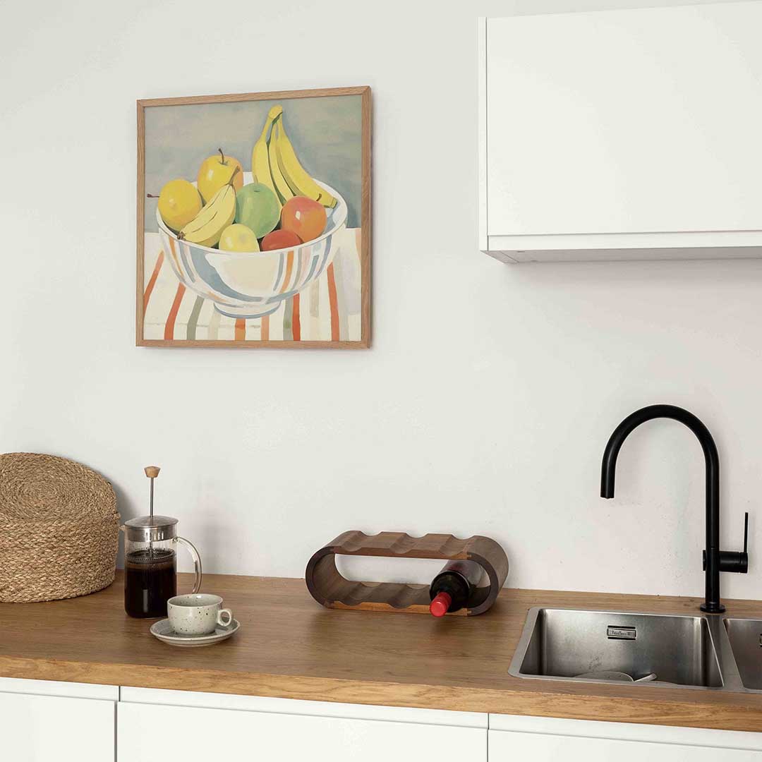 Fruit in schaal – keukenposter in vierkant formaat