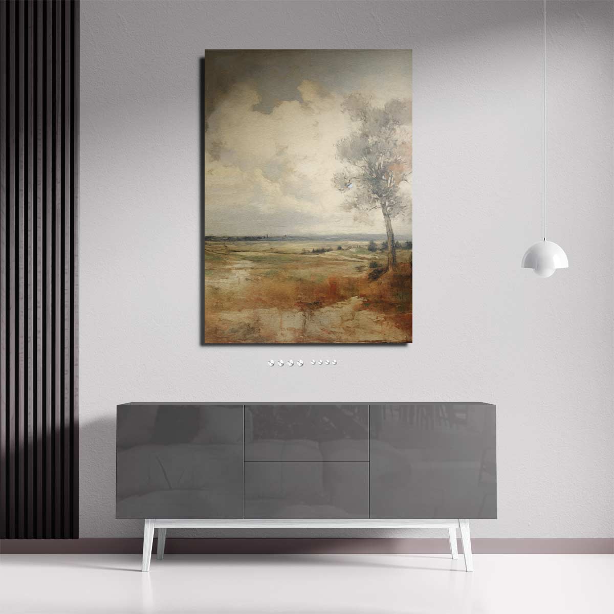 Landschap in Herfstsfeer – plexiglas wanddecoratie in portret formaat