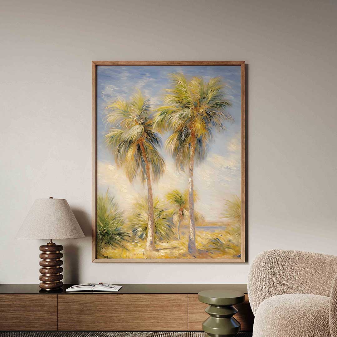 Tropische palmbomen – tropische jungle poster in staand formaat