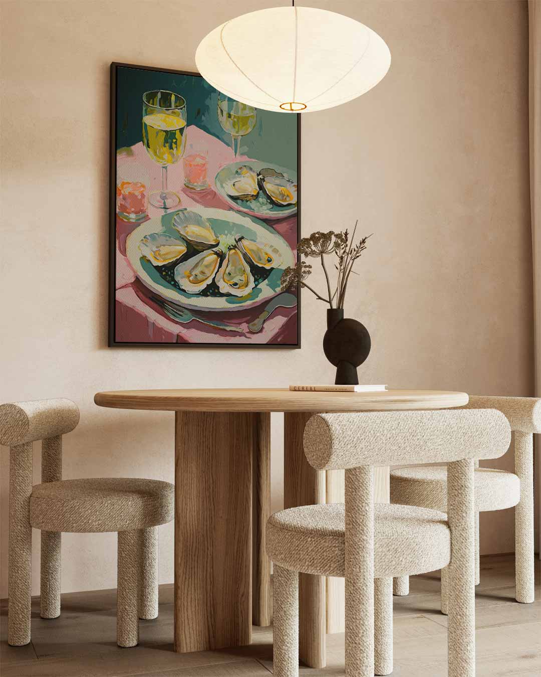 Zomerse Tafelschikking – canvas wanddecoratie in portret formaat