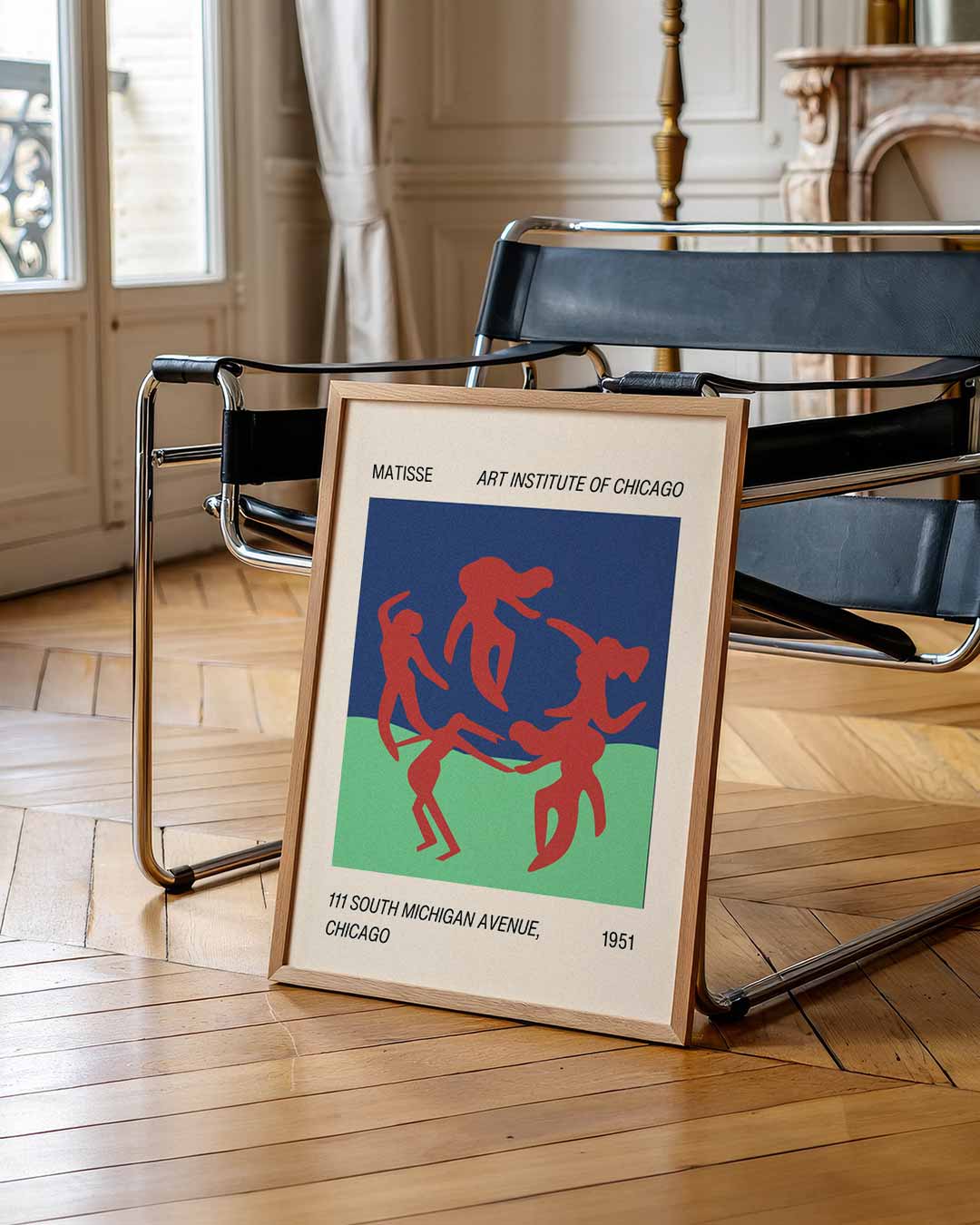 Dansende Figuren – staande abstracte wanddecoratie van WallArtistic