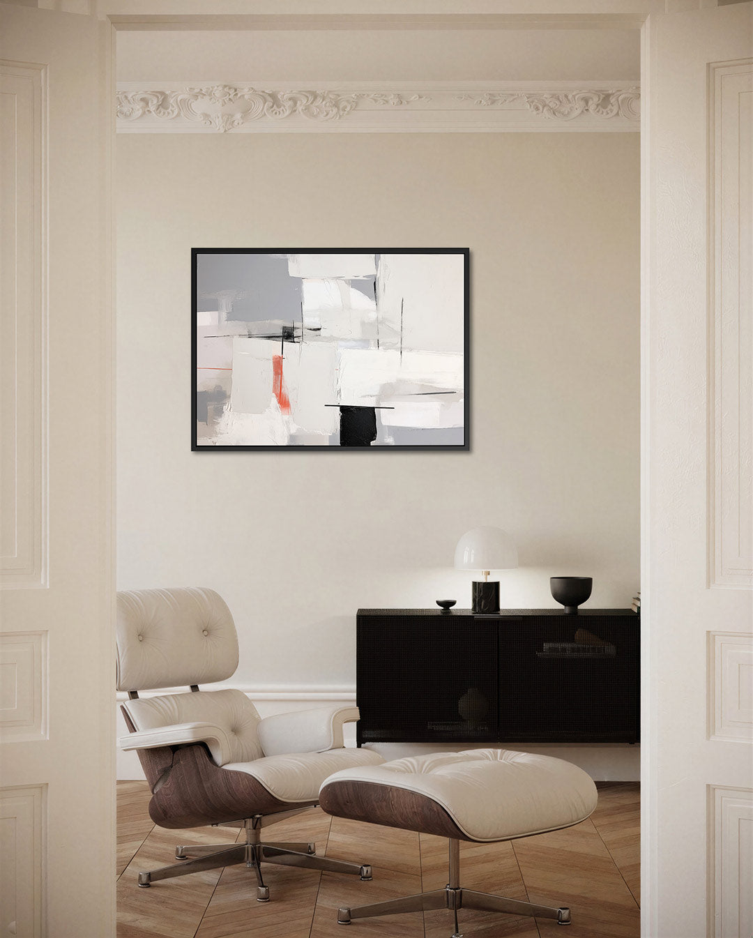 Geometrische vlakken – liggende wanddecoratie