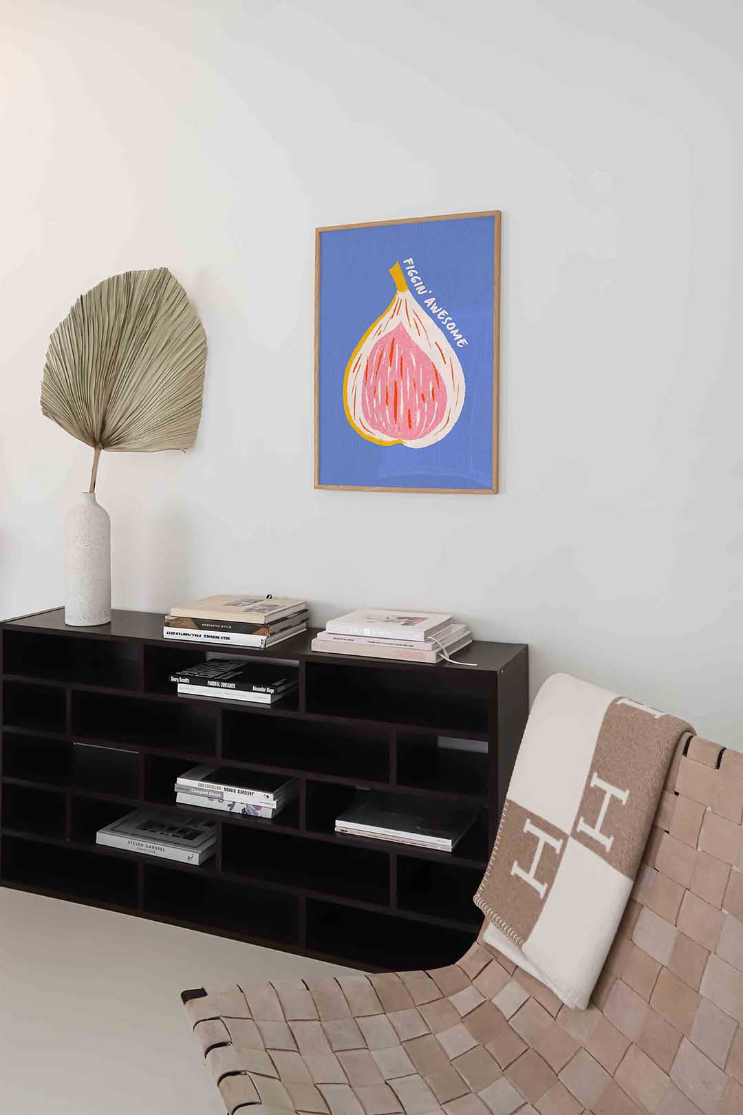 Vijg met tekst – staande kleurrijke abstracte wanddecoratie van WallArtistic
