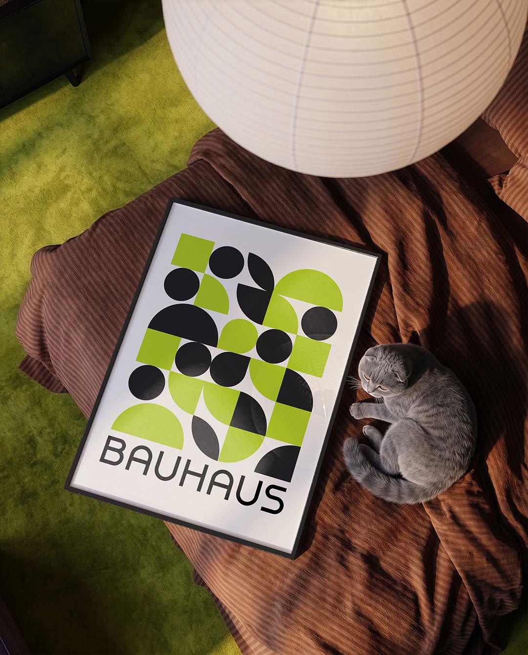 Vormen en vlakken – moderne Bauhaus wandkunst als poster