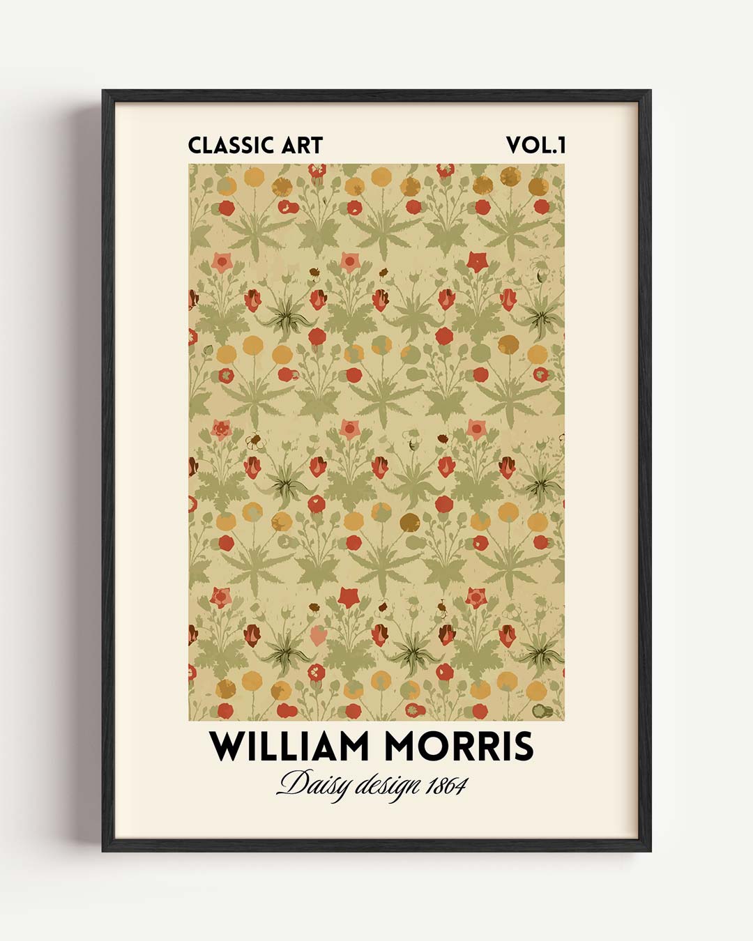 William Morris Vintage Bloemmotief – William Morris portret poster als wanddecoratie