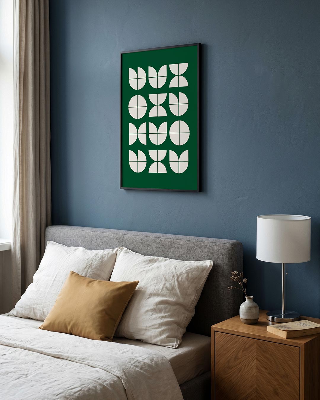 – staande Bauhaus poster voor aan de muur