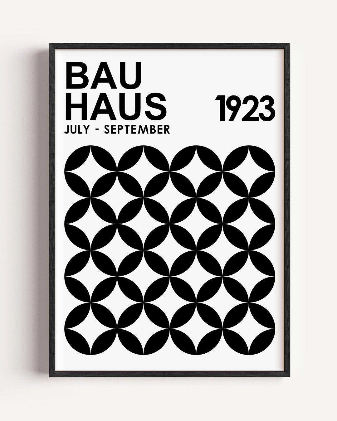 Abstracte – staande Bauhaus poster als wanddecoratie