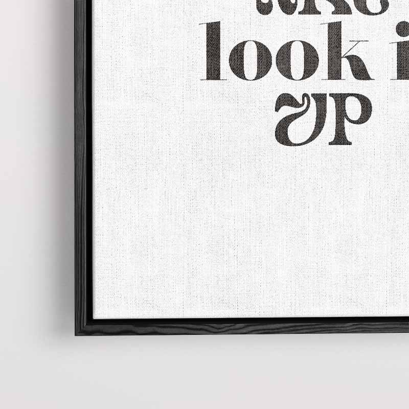 Kunstzinnige Typografie Poster – modern portret kunstwerk van WallArtistic