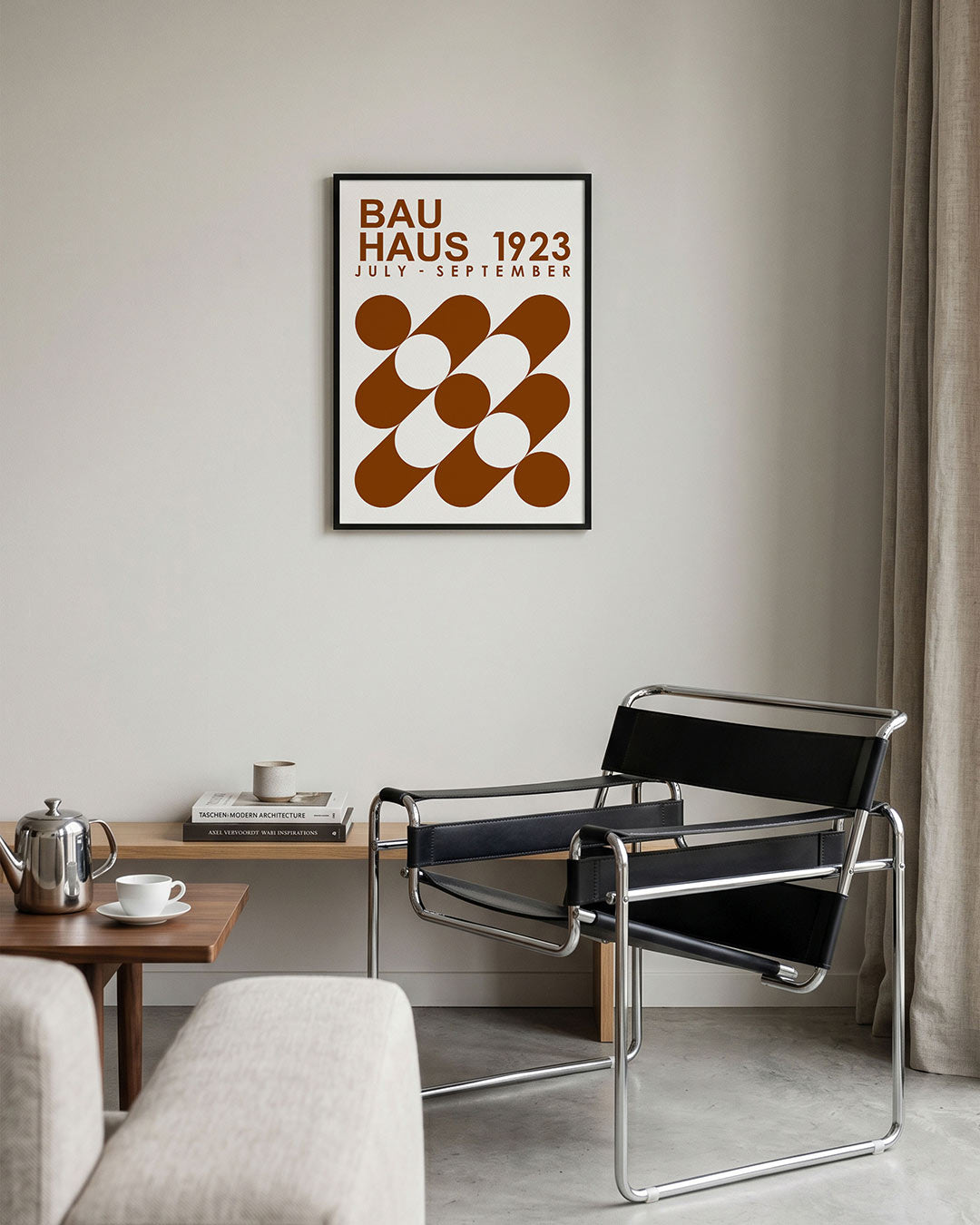 Vormen en vlakken – geometrische Bauhaus poster in staand formaat