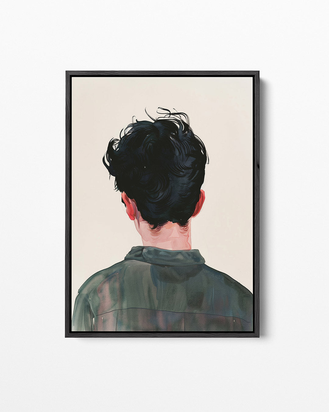 Achterkant portret – staand wanddecoratie kunstwerk