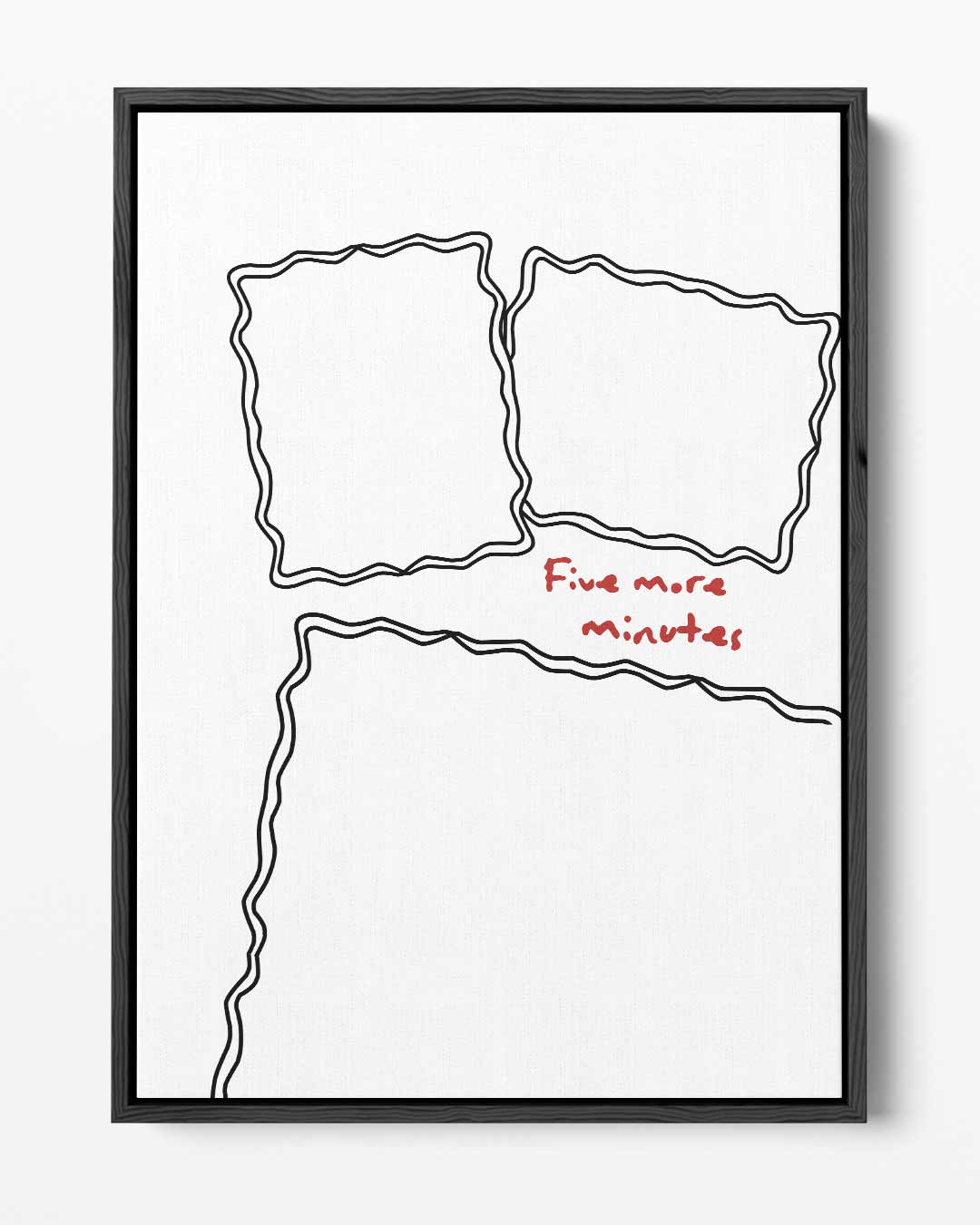Vijf Extra Minuutjes – portret kunstwerk als wanddecoratie