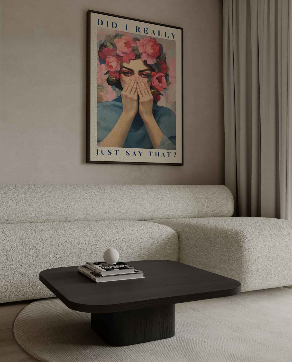 Bloemen Ondertussen – canvas wanddecoratie in portret formaat