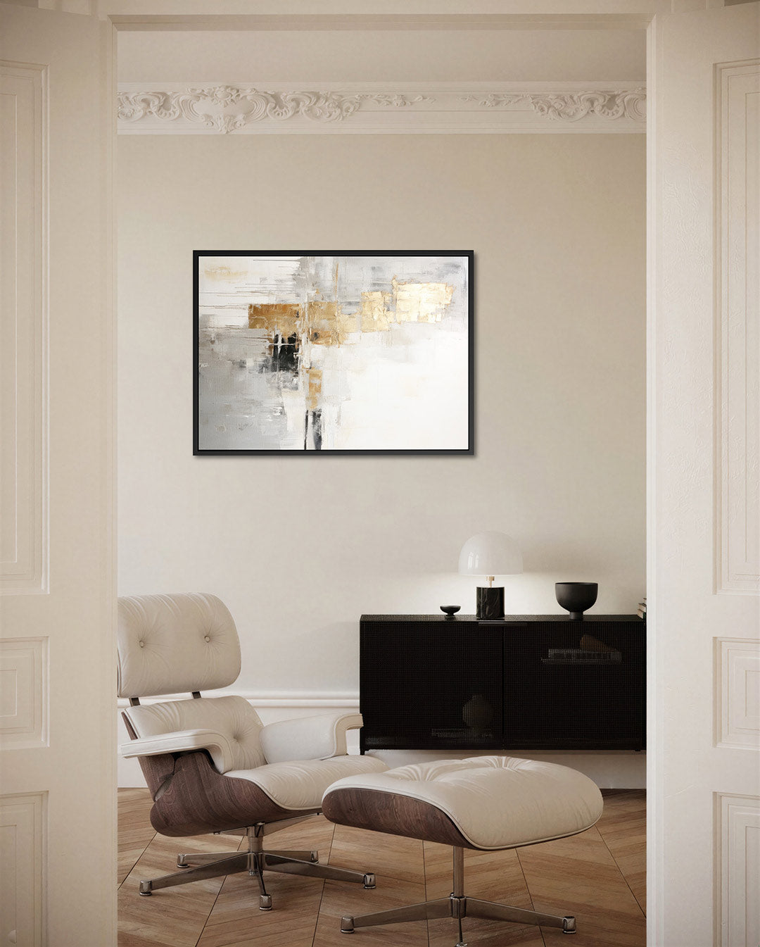 Gelaagde compositie – liggende wanddecoratie