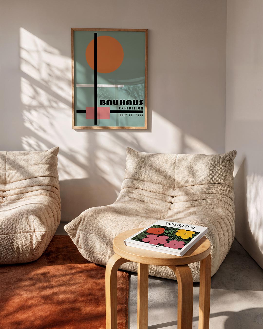 Vorm en balans – geometrische Bauhaus poster in staand formaat