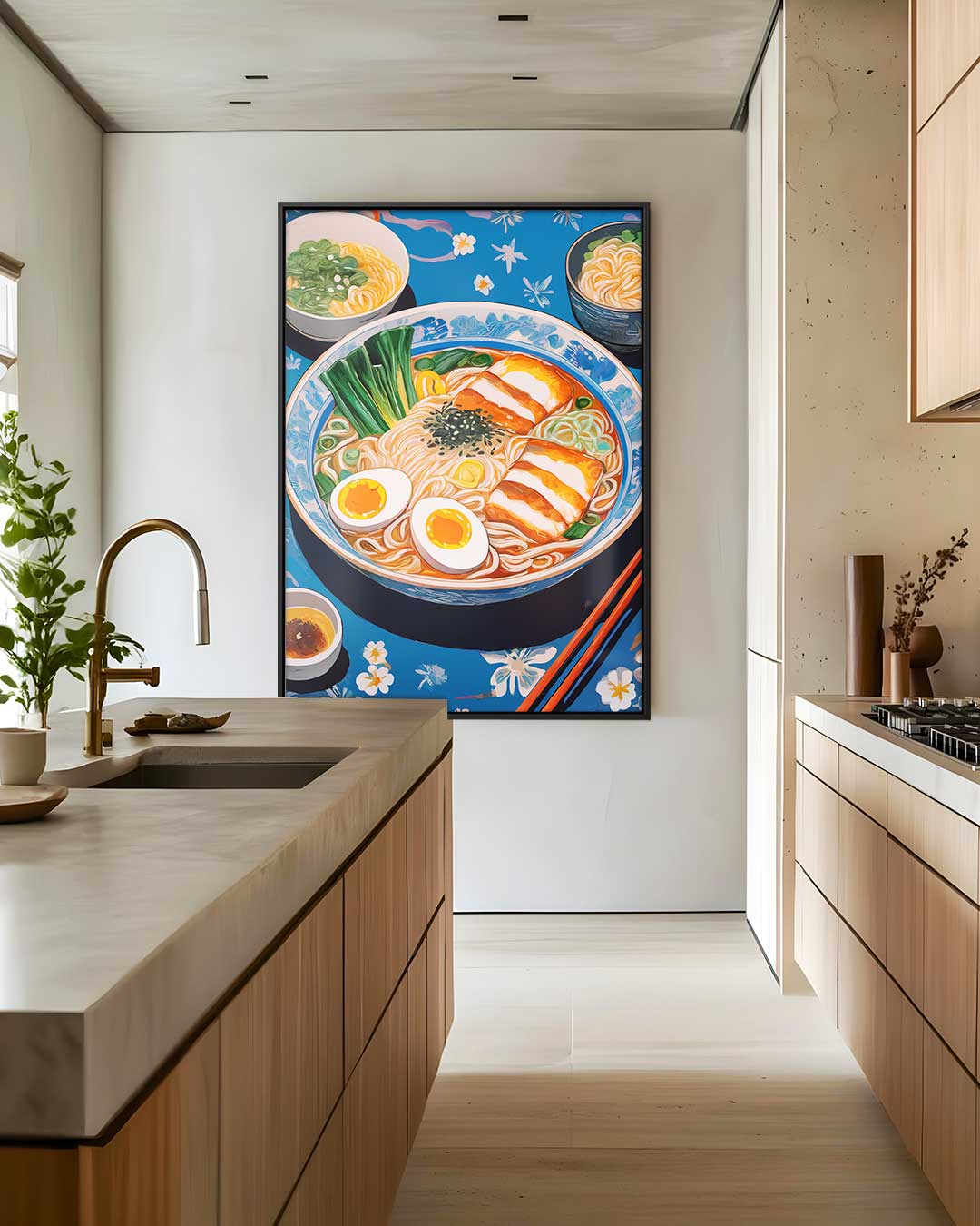 Kleurrijke Ramen Illusie – staand kunstwerk voor modern interieur