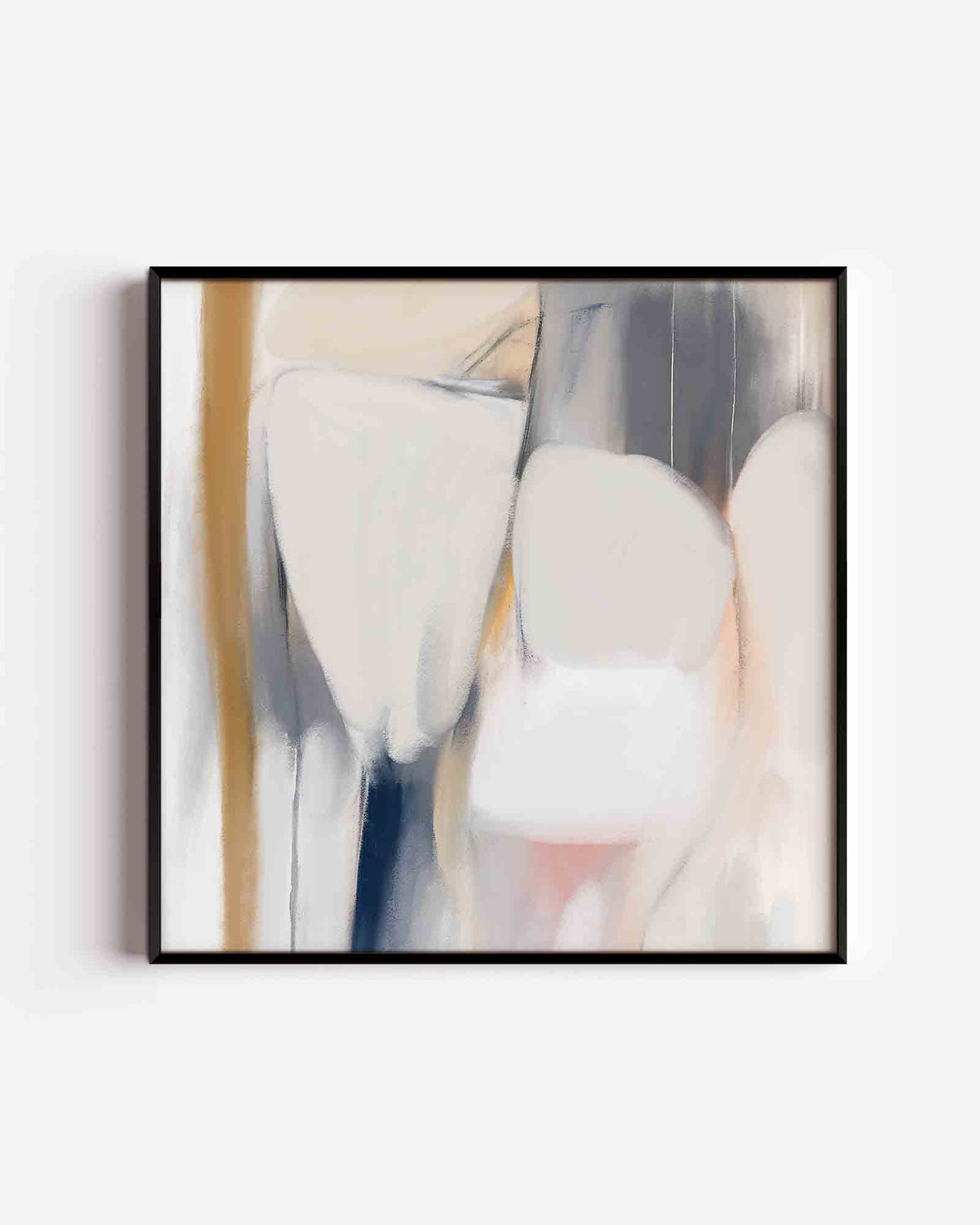 Abstracte vormen – vierkante poster met kleur en vormen als wanddecoratie