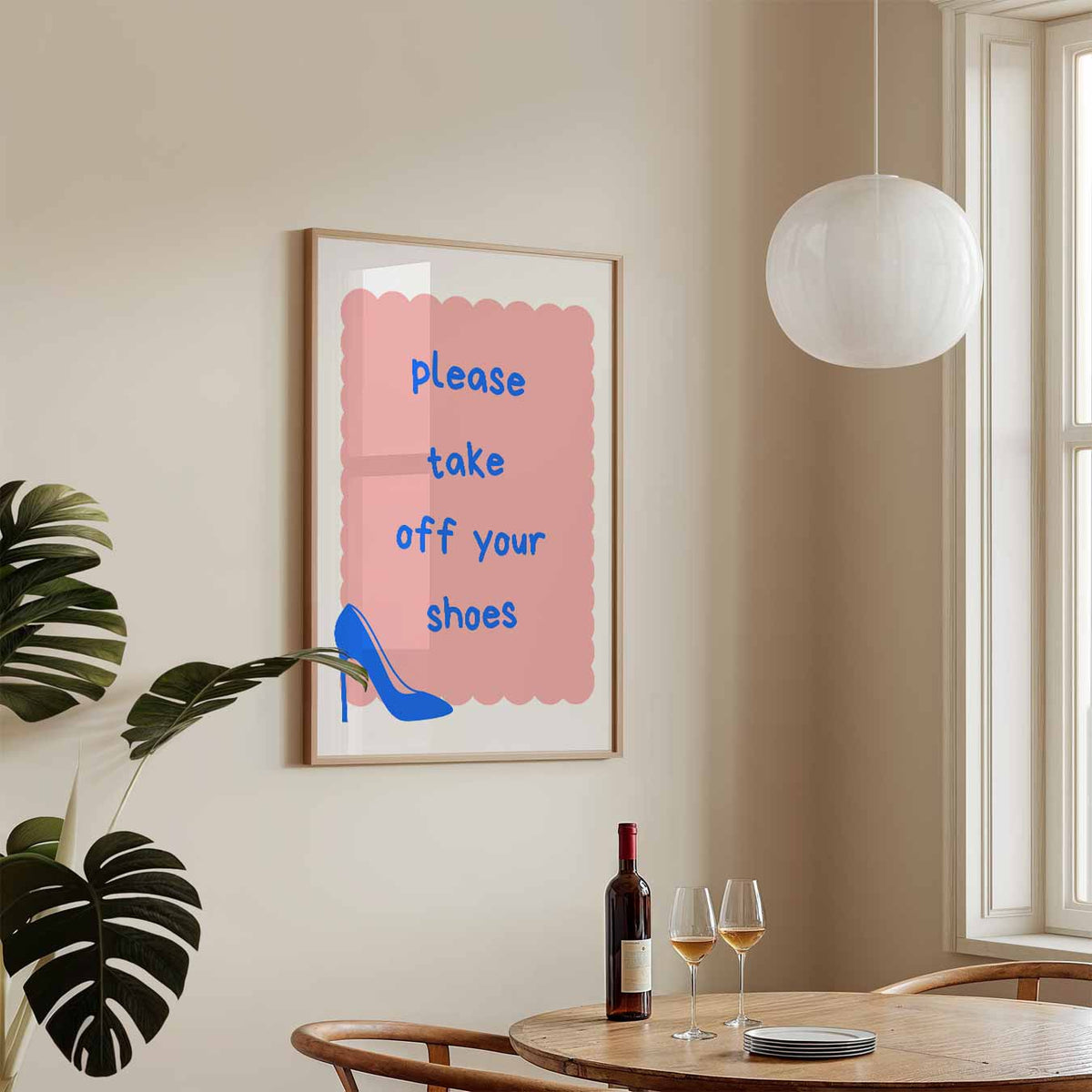 Stijlvolle Schoenen-Poster – tekstposter in staand formaat