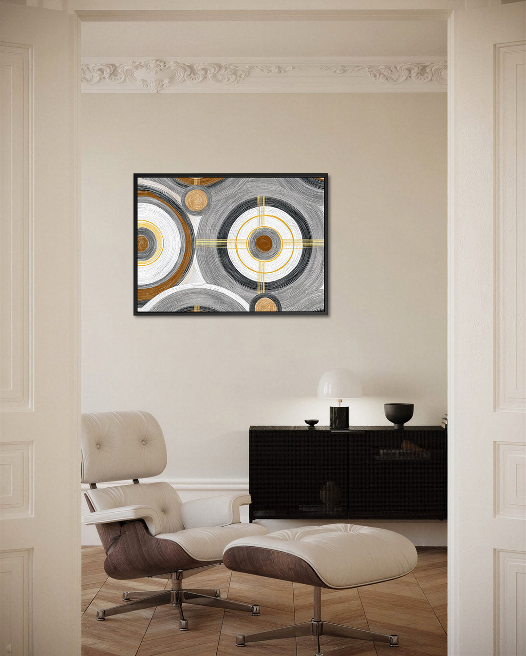 Cirkelpatronen – liggende wanddecoratie