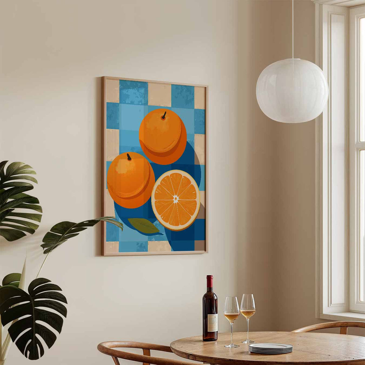 Citrus Verfrissing – keukenposter in staand formaat