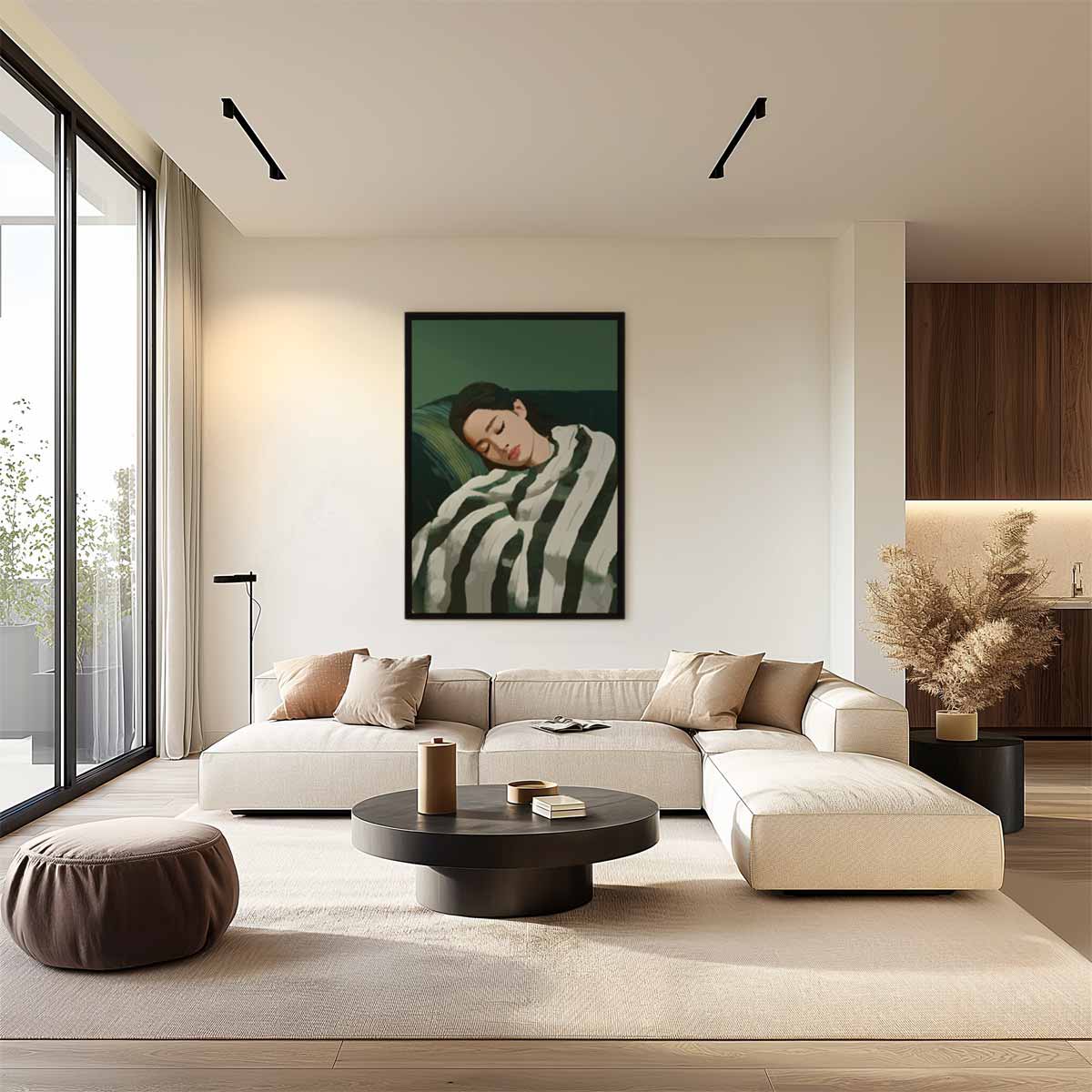 Sereen Slapend – staand kunstwerk voor modern interieur