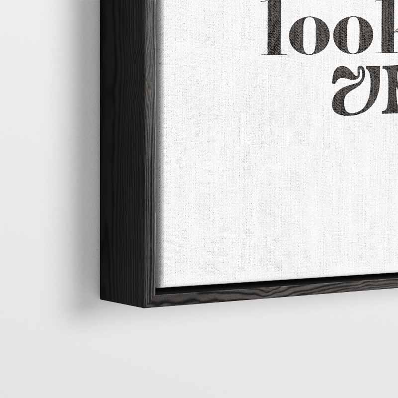Kunstzinnige Typografie Poster – plexiglas wanddecoratie in portret formaat