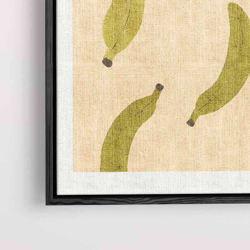 Speelse Bananen Illustratie – plexiglas kunstwerk als wanddecoratie