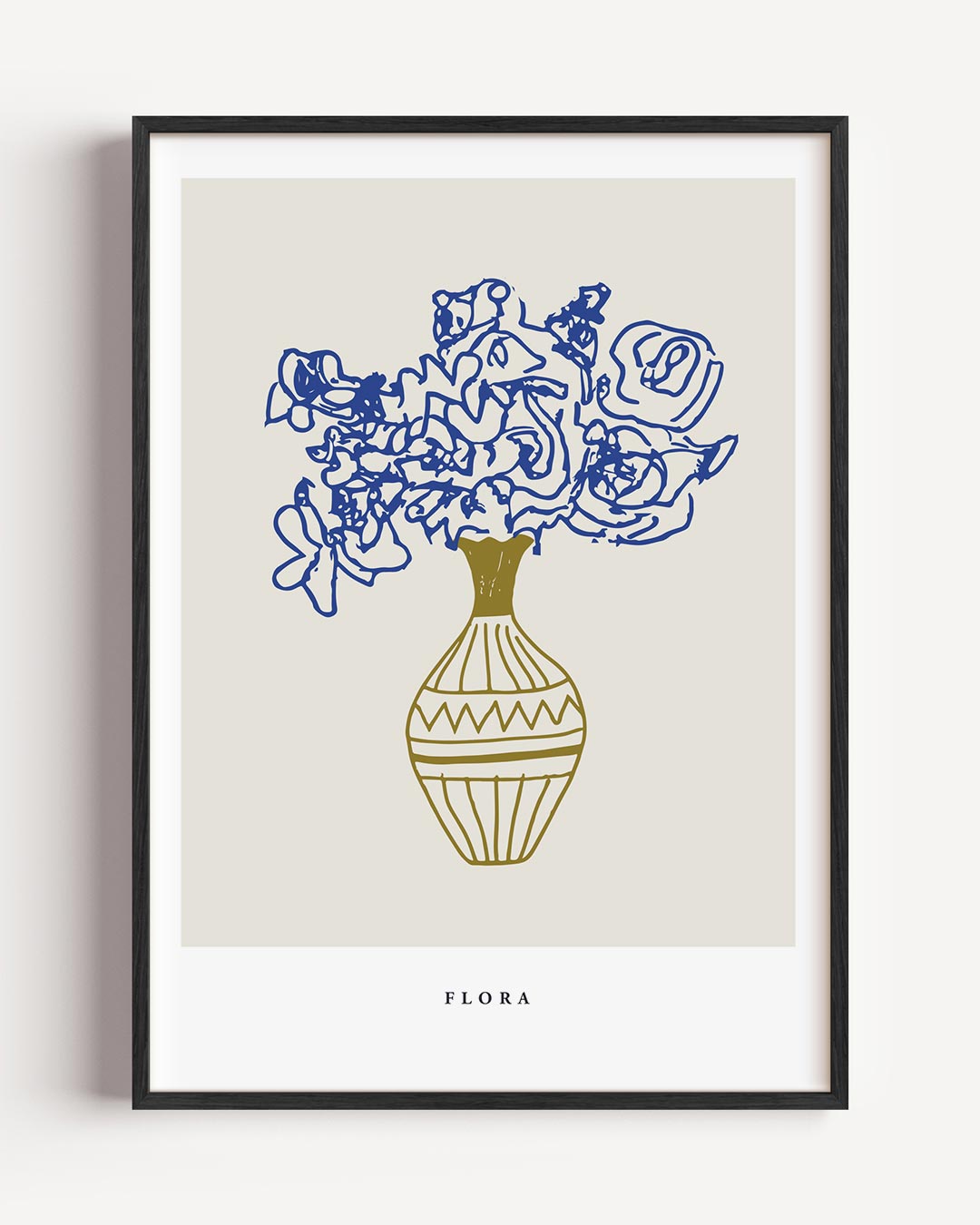 Elegante Flora Vaas – keuken portret poster als wanddecoratie