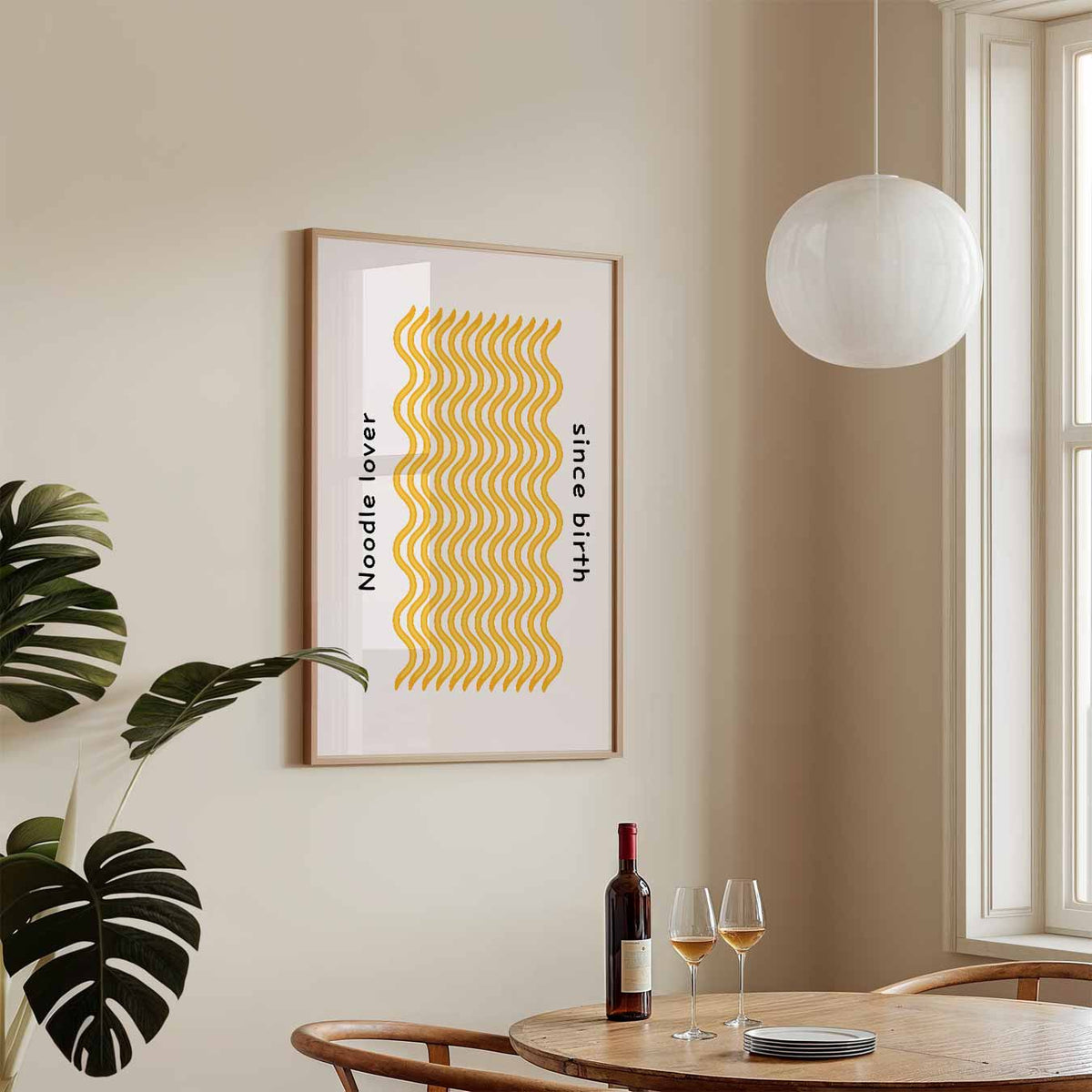 Noodle Lover Since Birth – staande keuken wanddecoratie van WallArtistic