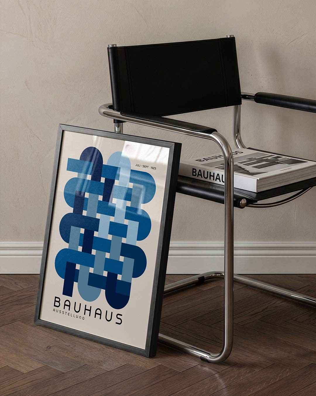 Vorm en kleur – staande Bauhaus poster voor aan de muur