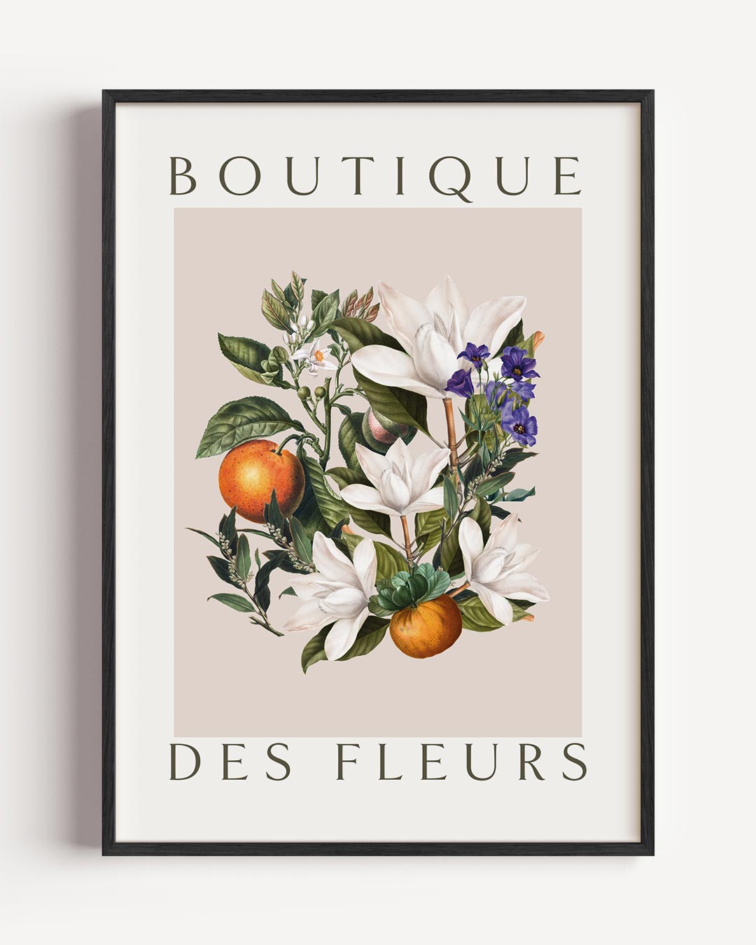 Bloemen Boutique – botanische portret poster als wanddecoratie
