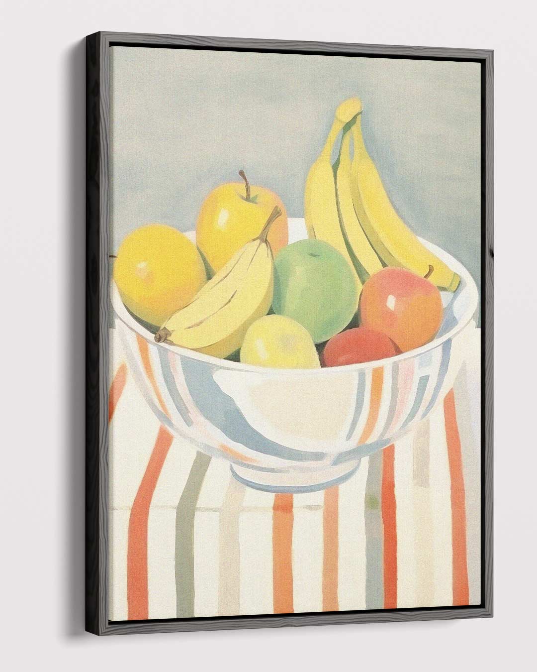 Kleurrijke Fruitmand in Impressionistische Stijl – dibond kunstwerk als wanddecoratie