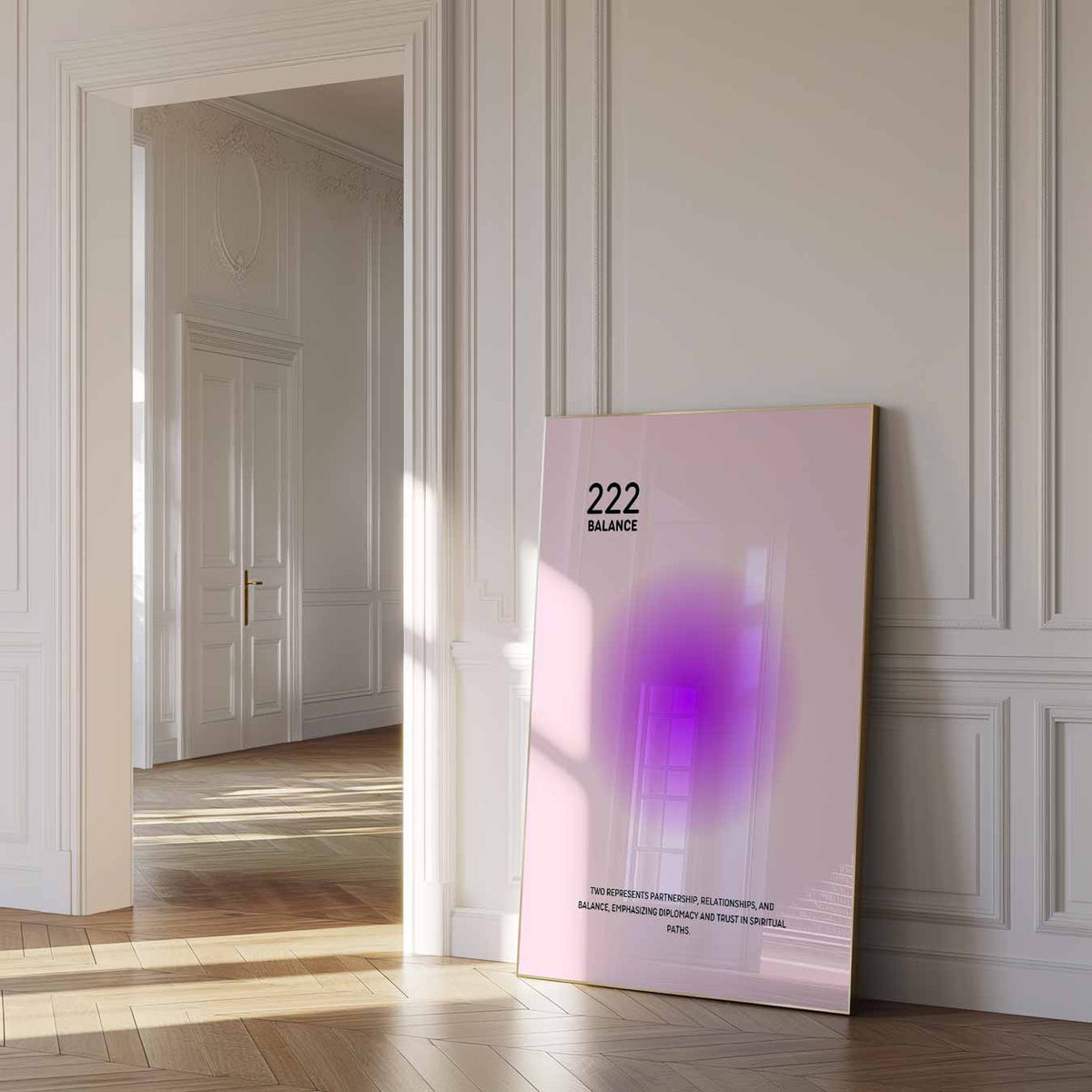 Betoverende 222 Balans – mindful poster in staand formaat