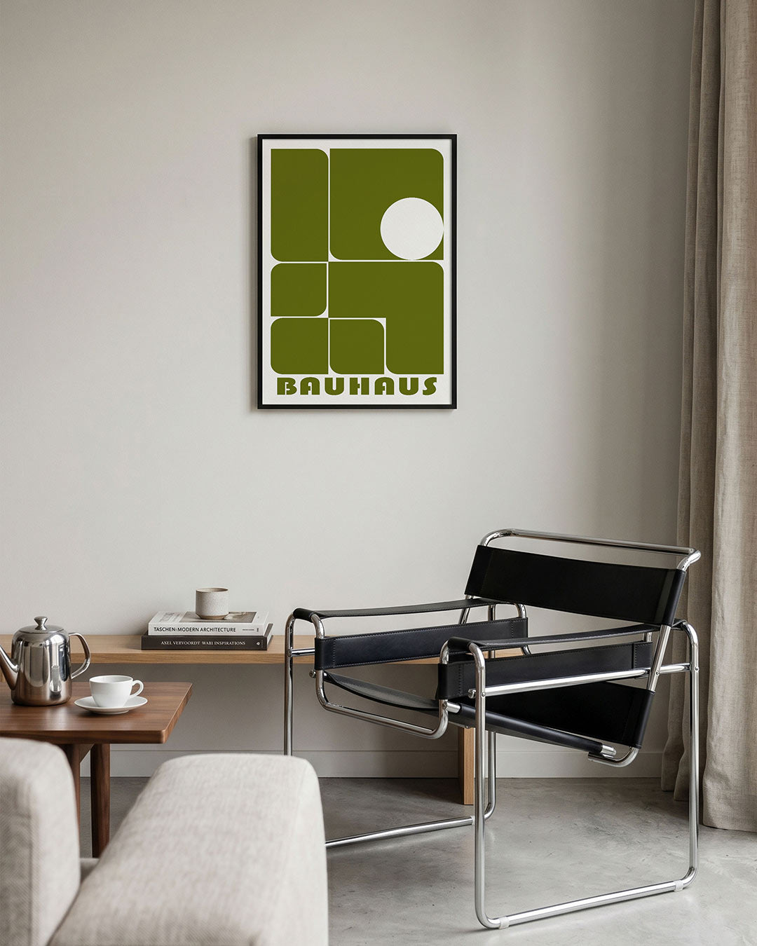 Vormen en vlakken – geometrische Bauhaus poster in staand formaat