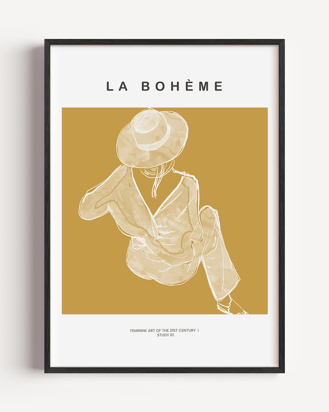 La Bohème Artistieke – vrouwelijk portret poster als wanddecoratie