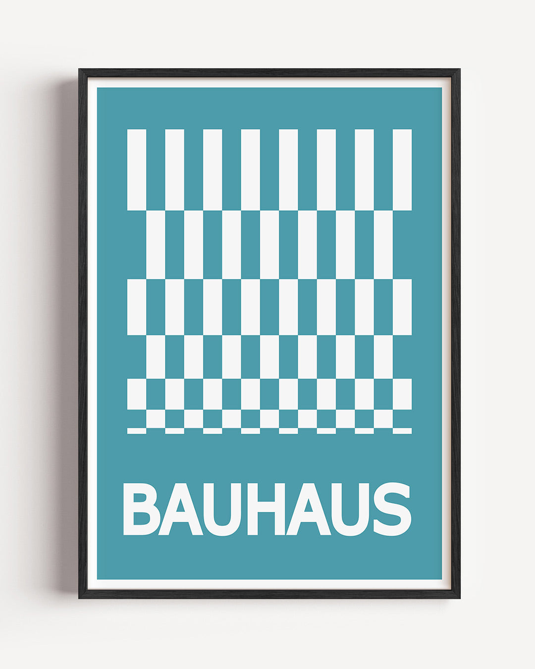 Vorm en ritme – staande Bauhaus poster als wanddecoratie