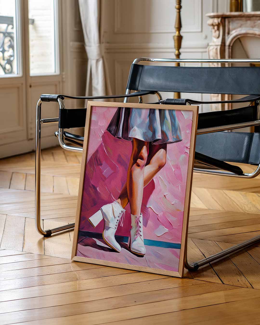 Stijlvolle Mode-Illustratie – zomer portret poster, afbeelding 7