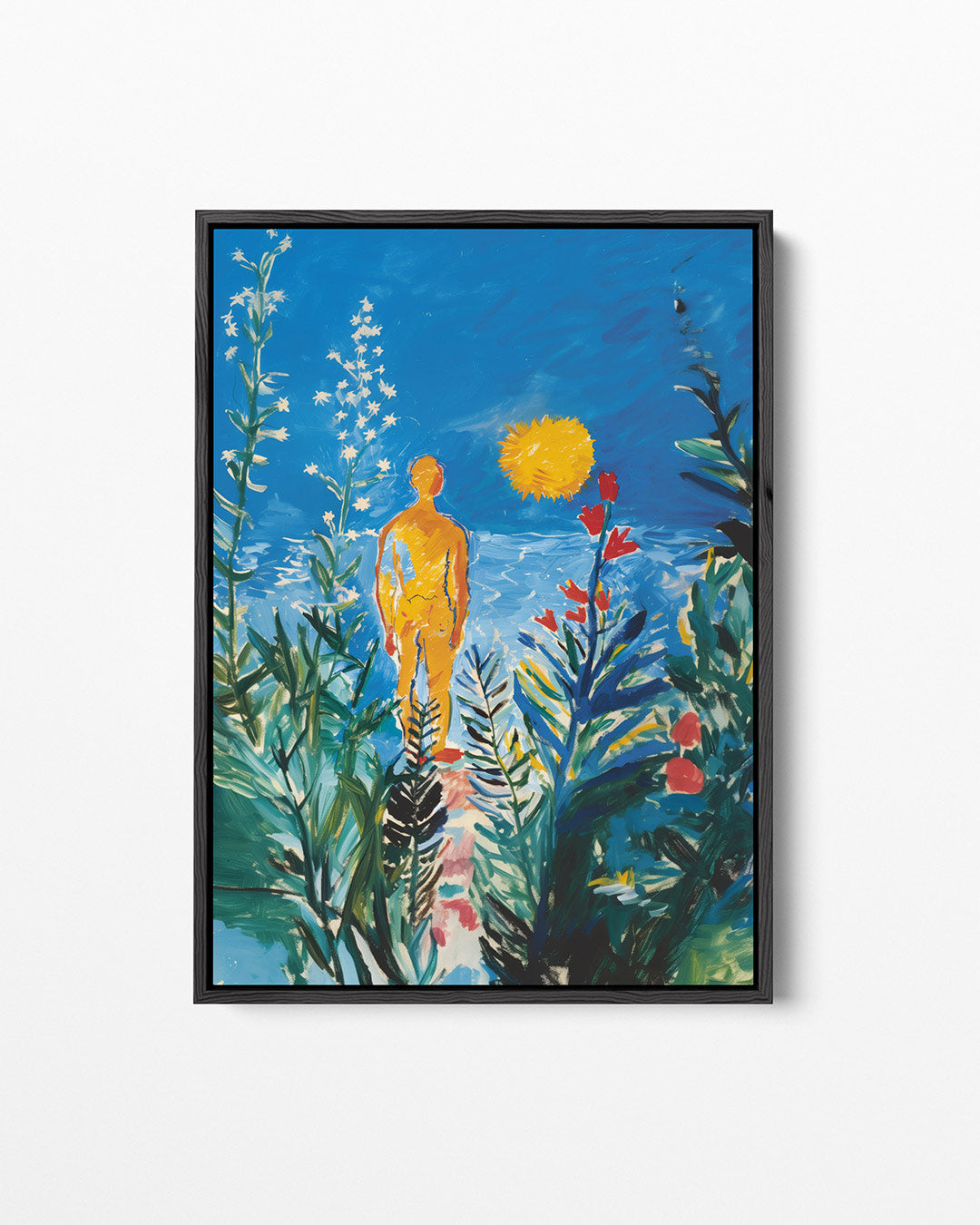 Kleurrijke natuurfiguur – staand wanddecoratie kunstwerk