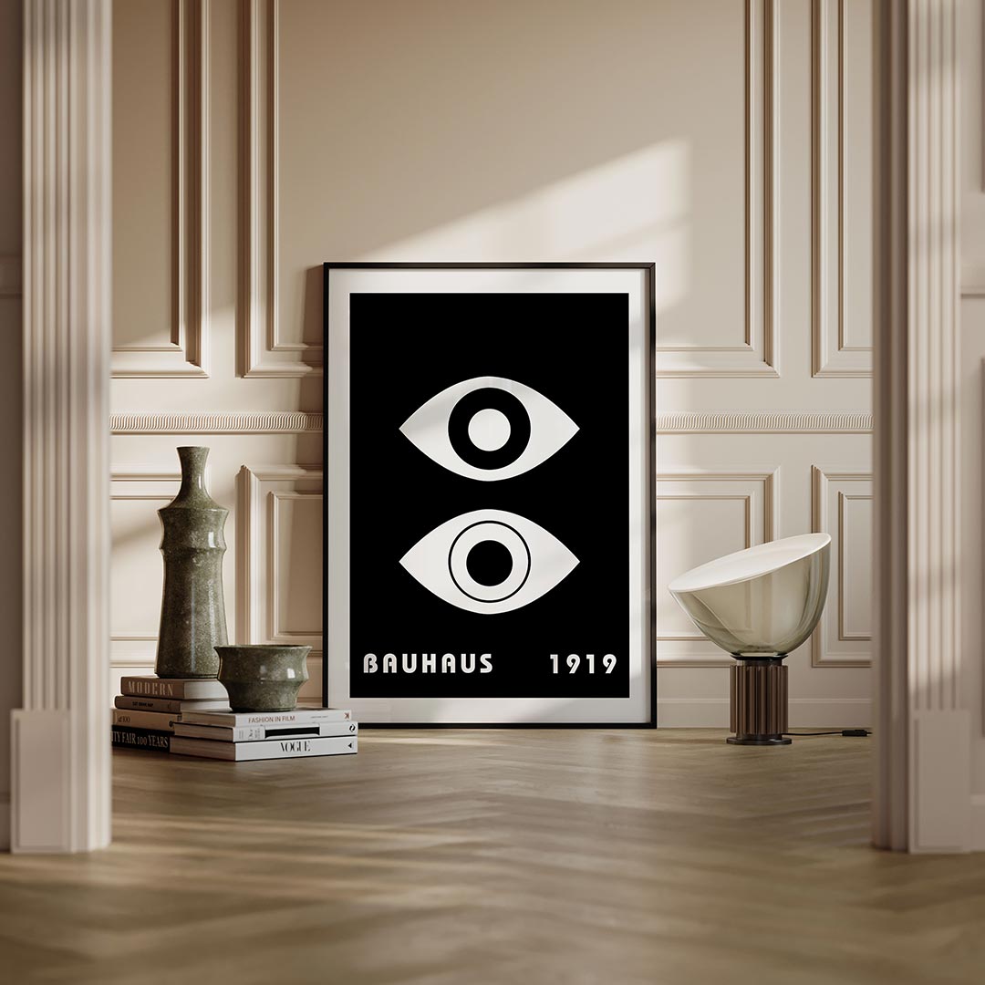 – moderne Bauhaus wandkunst als poster