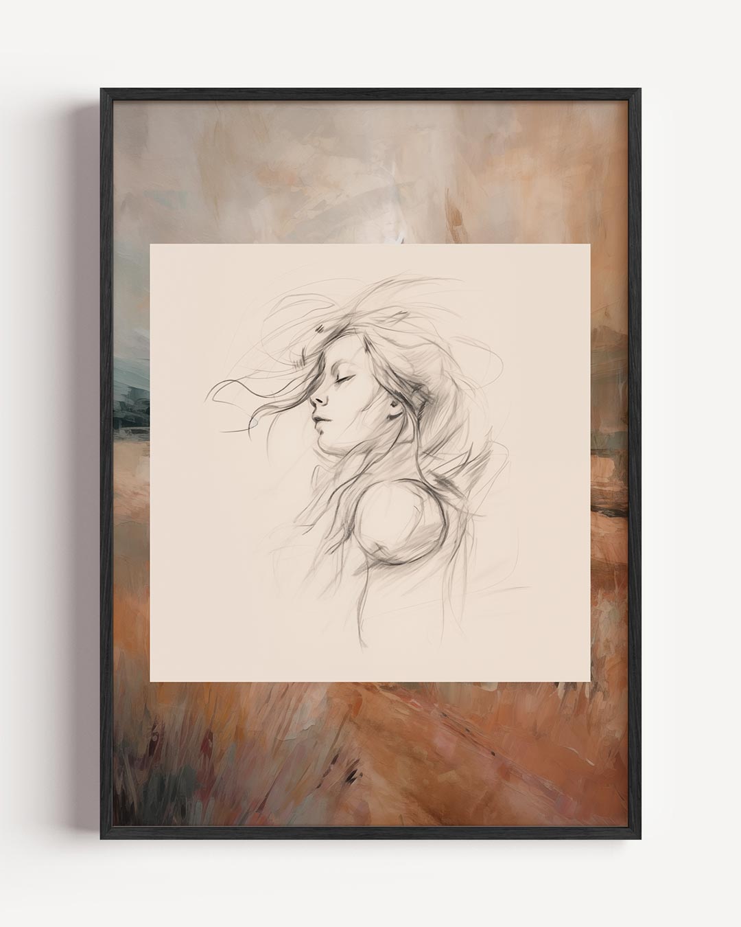 Dromerige Portretkunst – botanische portret poster als wanddecoratie